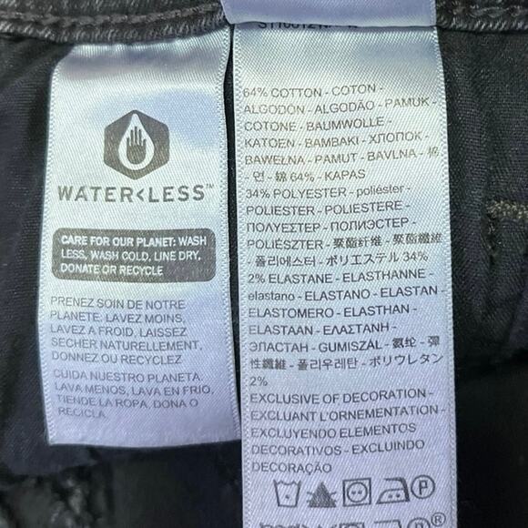 Levi's 720 High Rise Super Skinny Women's Black Raw Hem Denim Jeans Size 27 - Picture 5 of 5